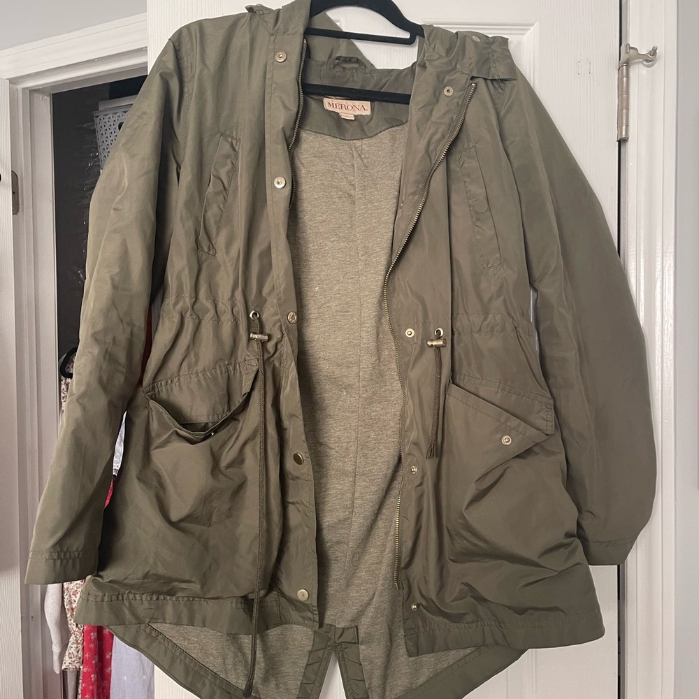 Green Rain coat